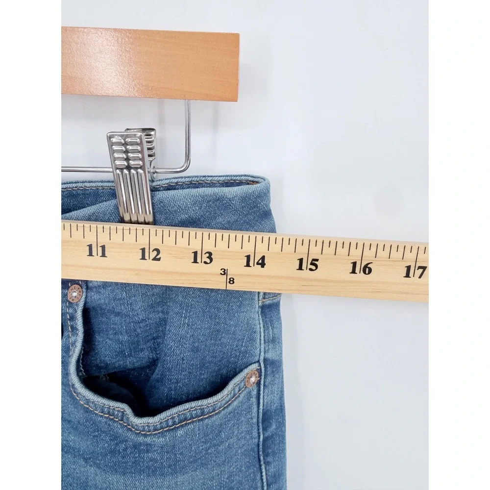 Free People We The Free Jeans 30 Blue High Rise Skinny Boho Indie Aesthetic